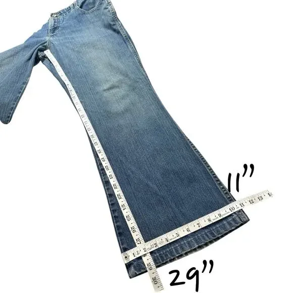 Cruel Girl Low Rise Bootcut Jeans Mid Wash Western 13R Mid Wash Cowgirl Rodeo - Picture 7 of 13